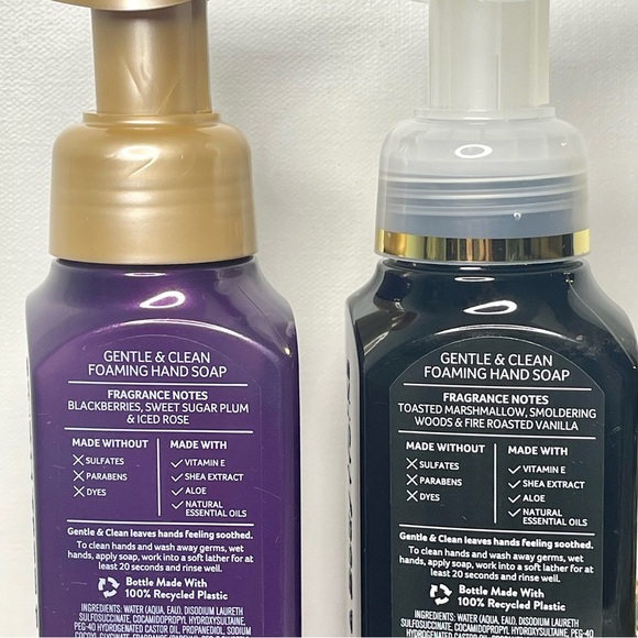 Bath & Body Works Winter Hand Soap Sugar Plum Marshmallow Fireside Nwt - Picture 3 of 3